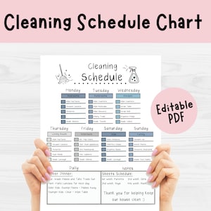 Cleaning Schedule Printable Simplify Your Cleaning Routine Cleaning ...