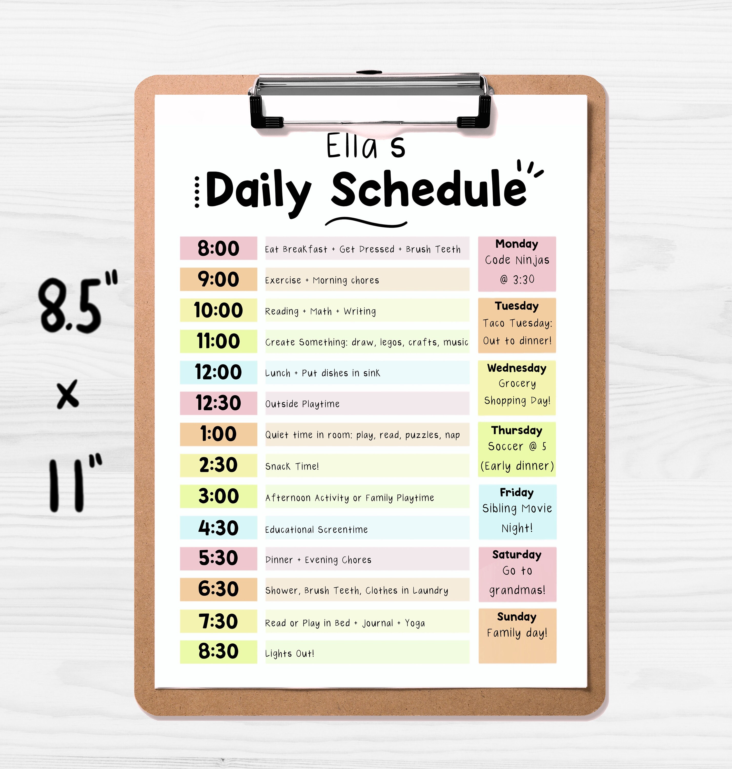 daily-schedule-template-editable-pdf-chore-chart-etsy