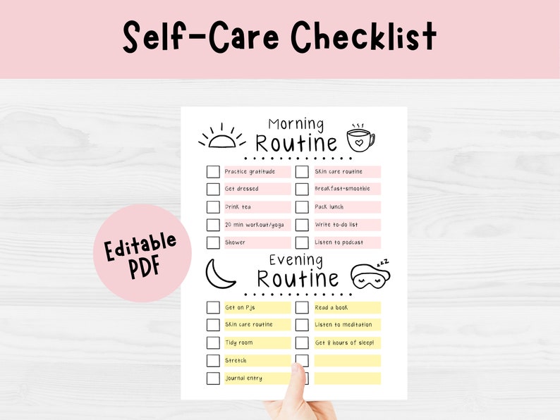 Self Care Checklist image 1