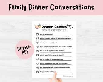 Family Dinner Conversations Chart