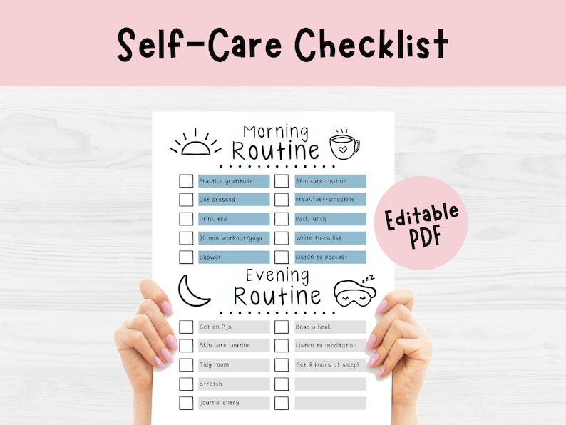 Self Care Checklist image 4