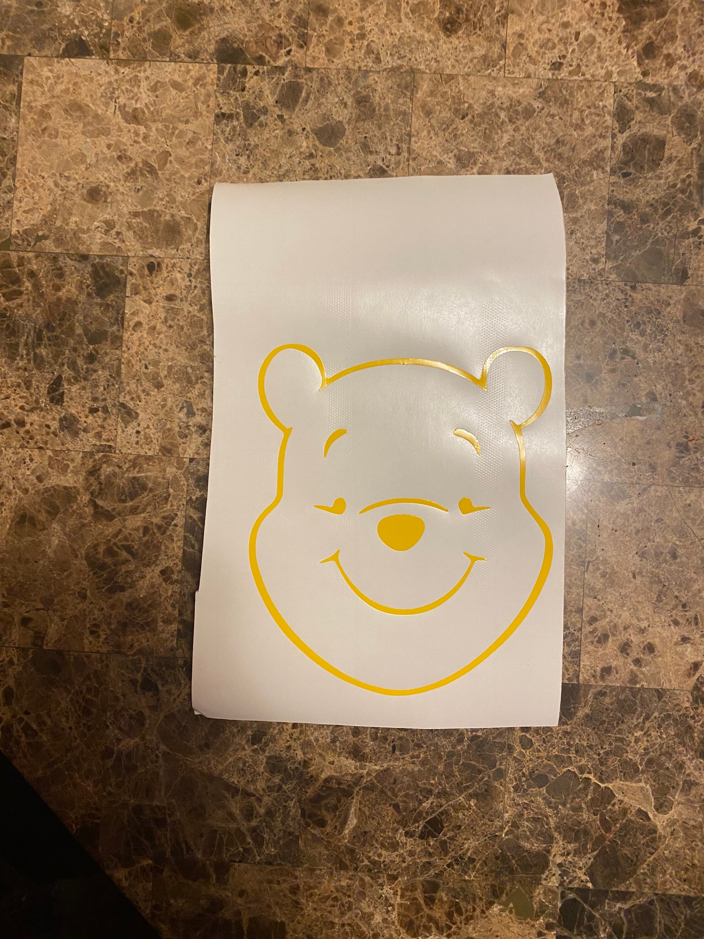 Pooh bear car decal Etsy
