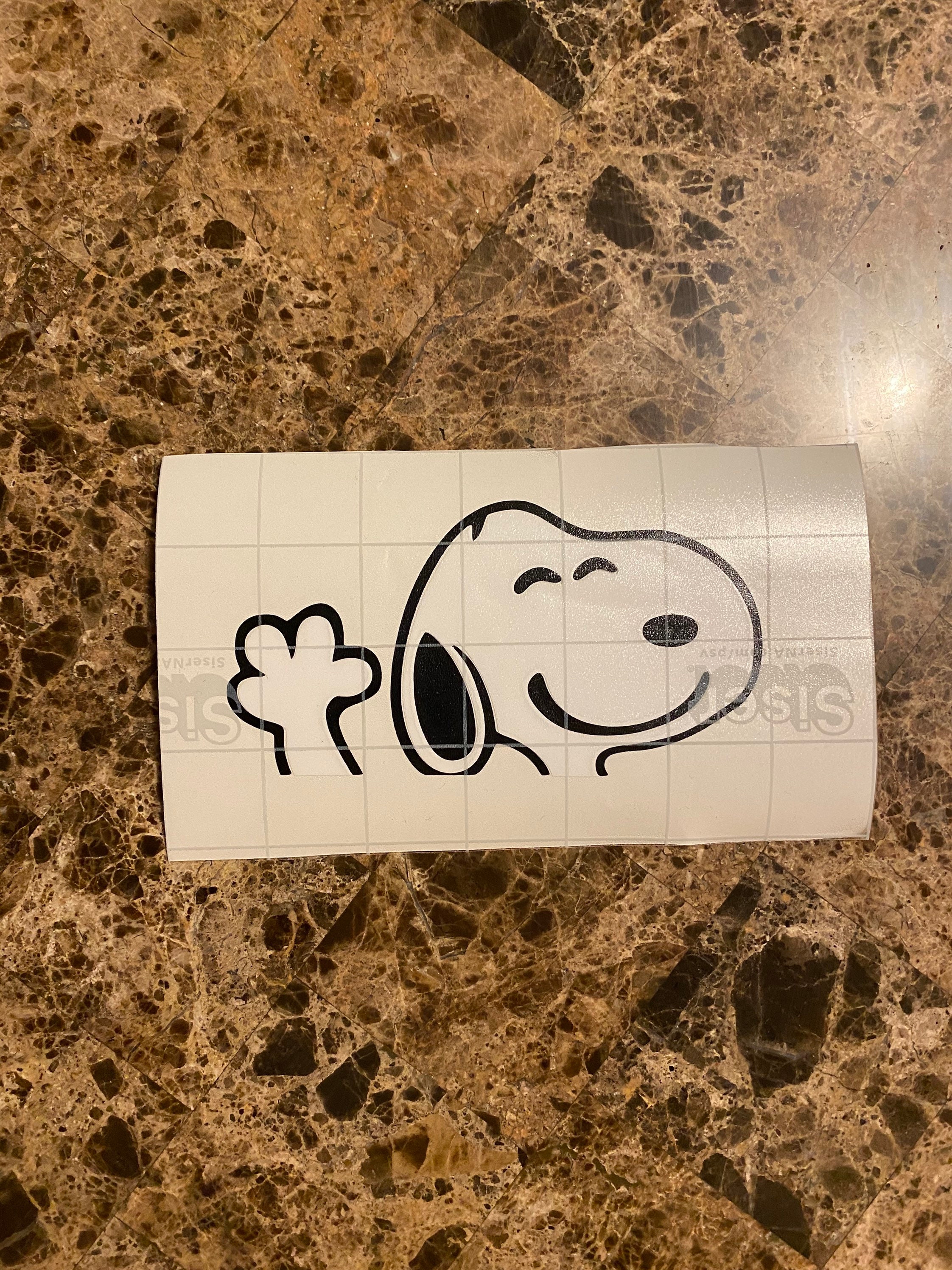 Snoopy Car Decal Etsy