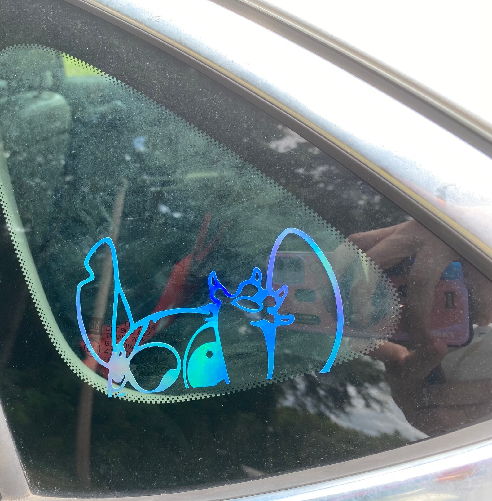 Stitch Car Decal Etsy