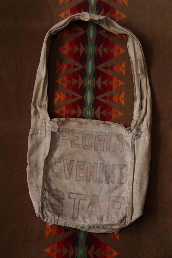 Vintage 1940s 50s Newspaper Delivery Bag - Etsy Vintage 1940s 50s Newspaper Delivery Bag - Etsy