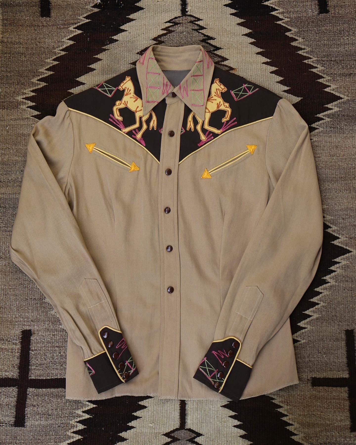 トップス 40s 50s western shirts USED］40s 50s Vintage Saddle Champ Western Shirt | THE END