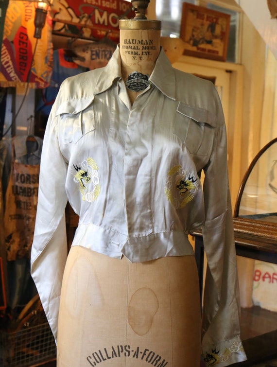 50s OKINAWA satin souvenir jacket スカジャン fit=scale-down,w=1200