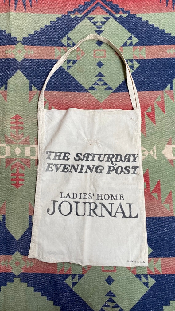 30's~ THE SATURDAY EVENING POST マガジンバッグ 30年代製 