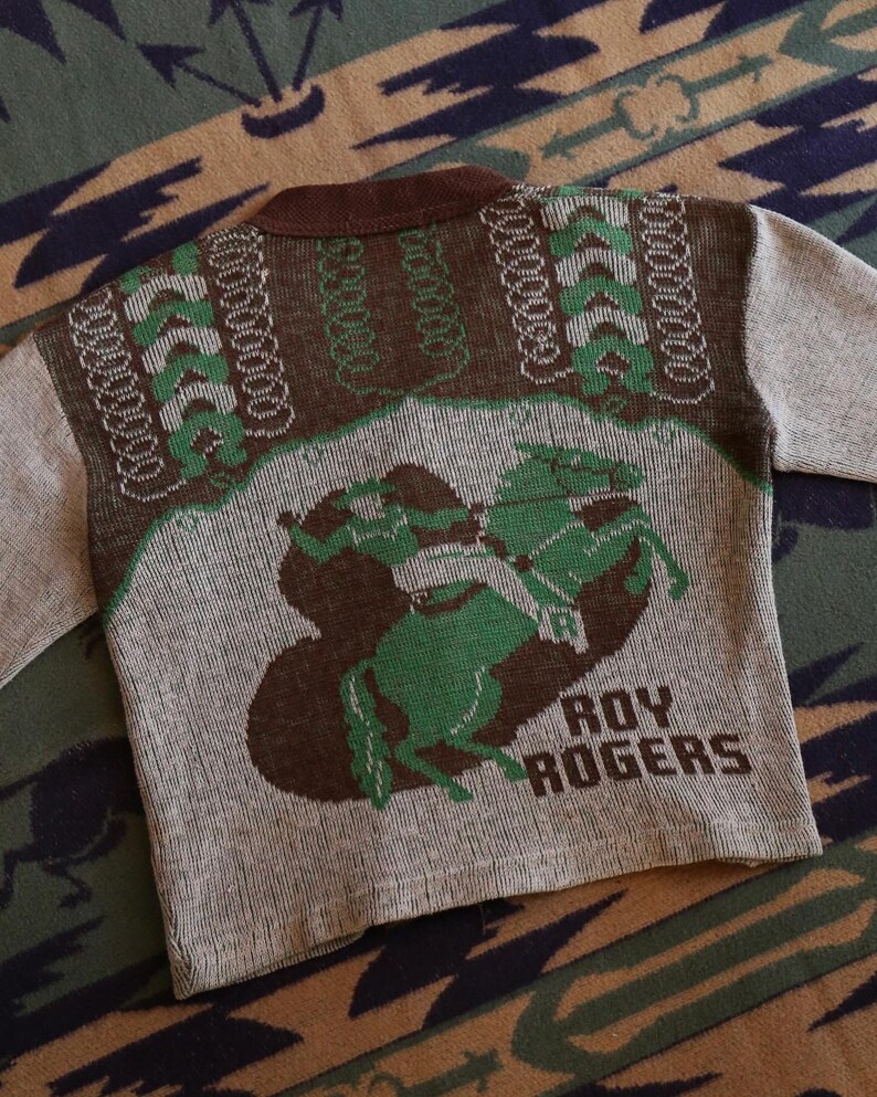 Retro Rodeo Cardigan Vintage 1950s 50s Roy Rogers Western Cowboy Cardigan Sweater - Etsy