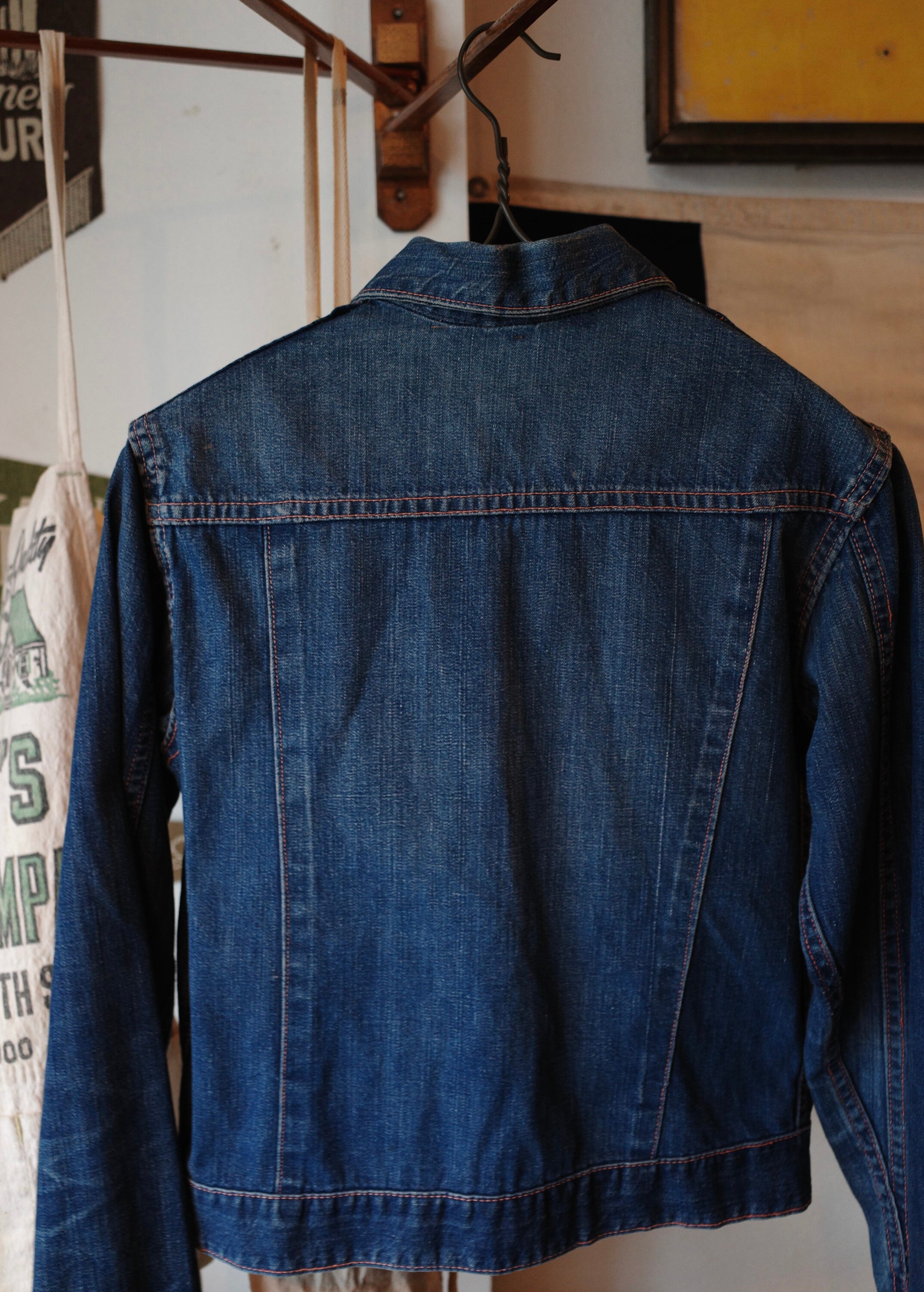 Vintage BIG SMITH Denim Jacket 1950s 50s Jeans Indigo Workwear