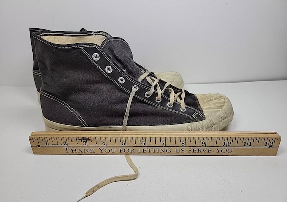 Vintage 1950's 50s Lacrosse Indian Arch High Tops Shoes