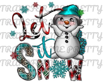 Snowman | let it snow - ready to press transfer