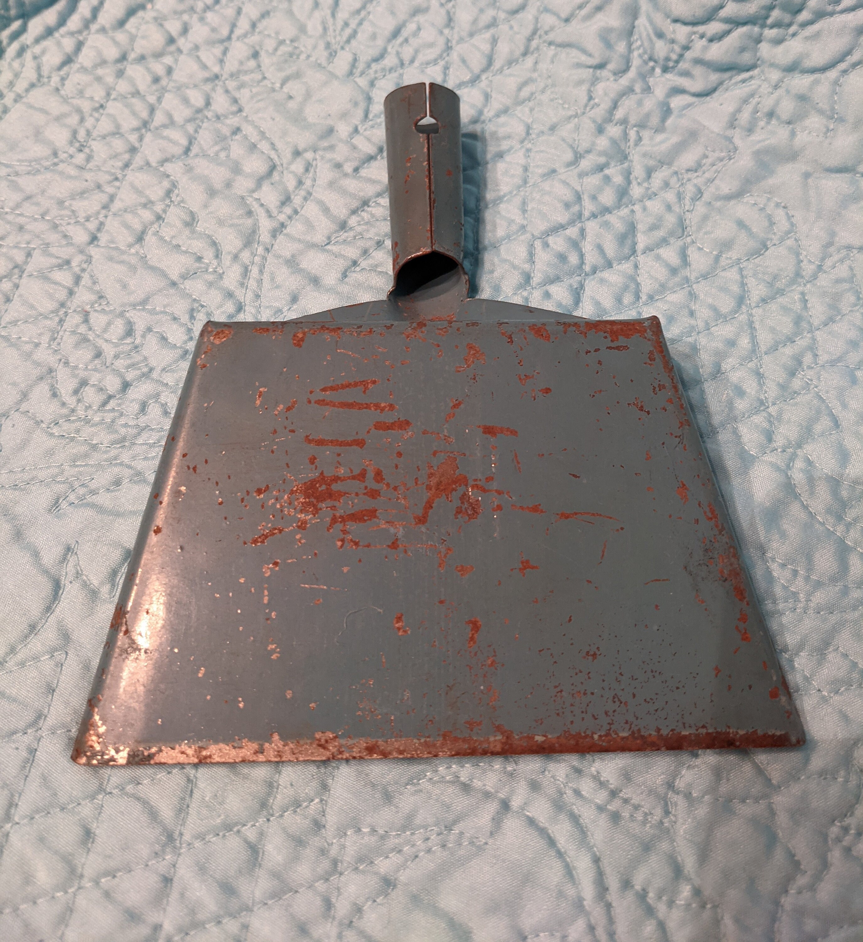 Vintage Childs Toy Metal Blue Dust Pan 1950's Etsy