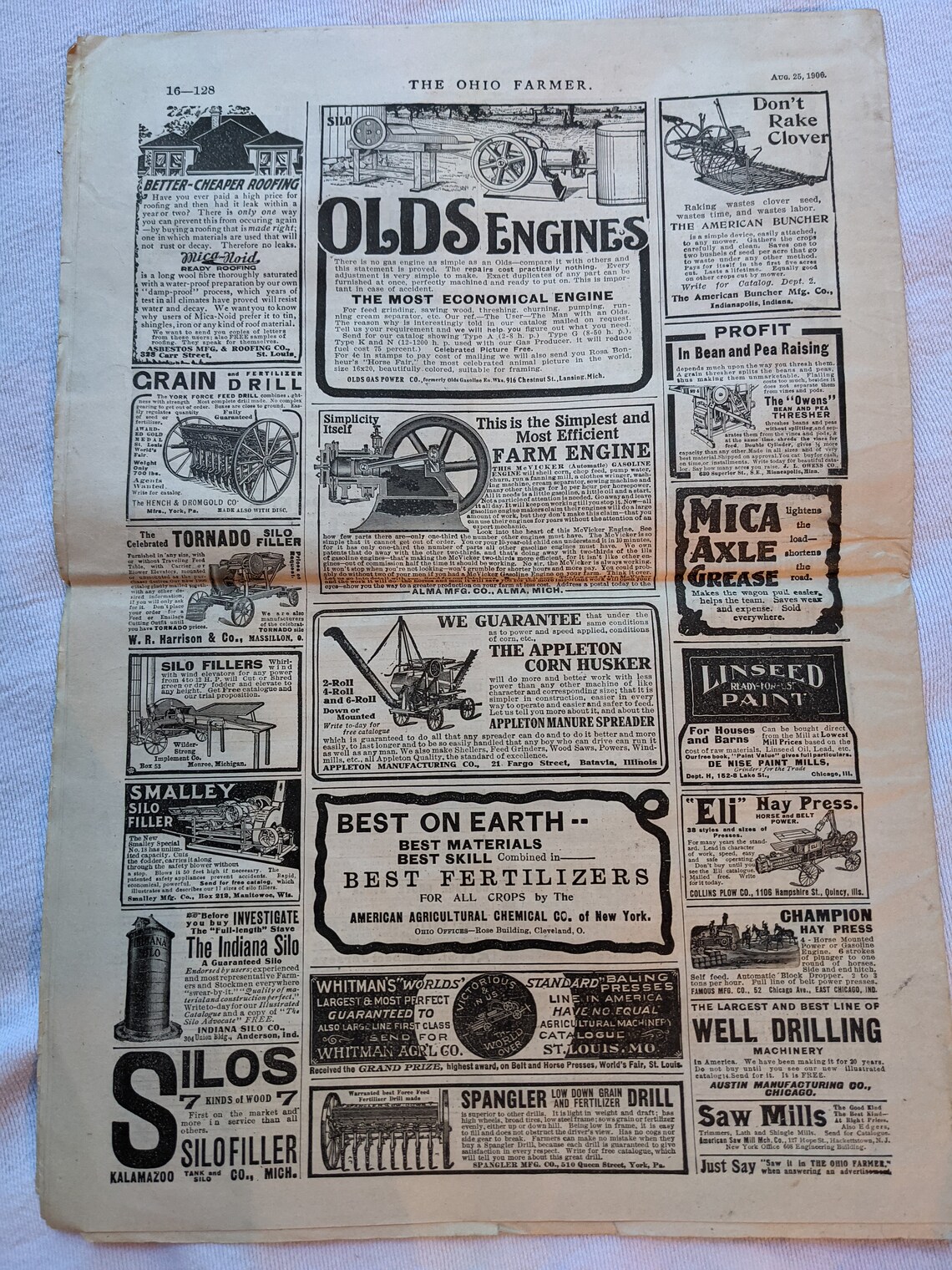 1906 the Ohio Farmer Cleveland, Ohio Newspaper Etsy