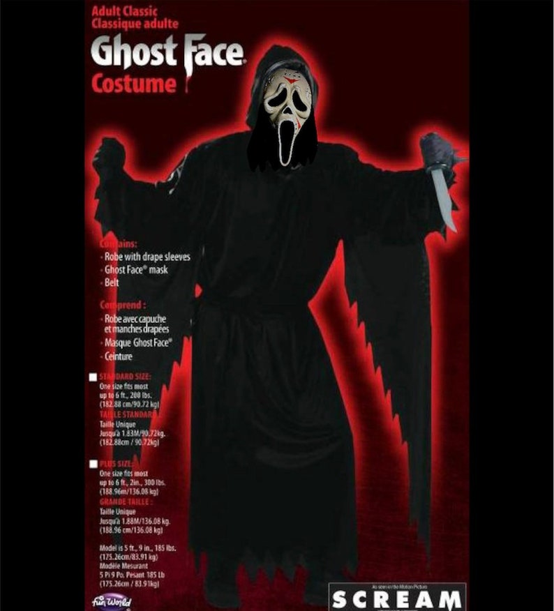 Jason X Ghostface Mask - Etsy