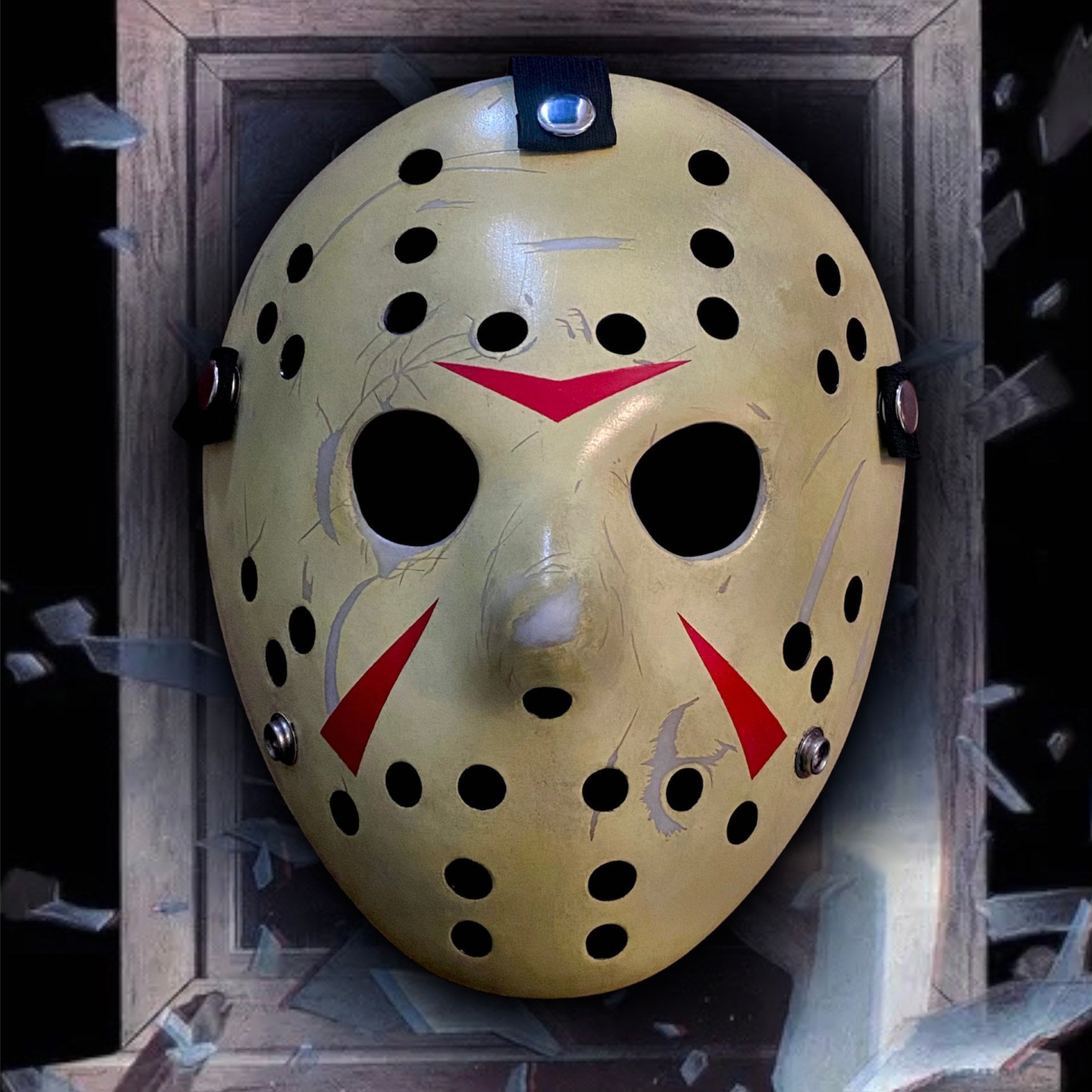 Friday the 13th Jason Mask A New Beginning Part 5 Mask Display Stand  Voorhees