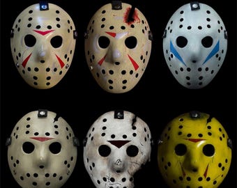 thumbnail image 2 of Tails Horror Creations Jason Voorhees Friday 13th Mask Hand Painted Horror Cosplay USA 2 of 2