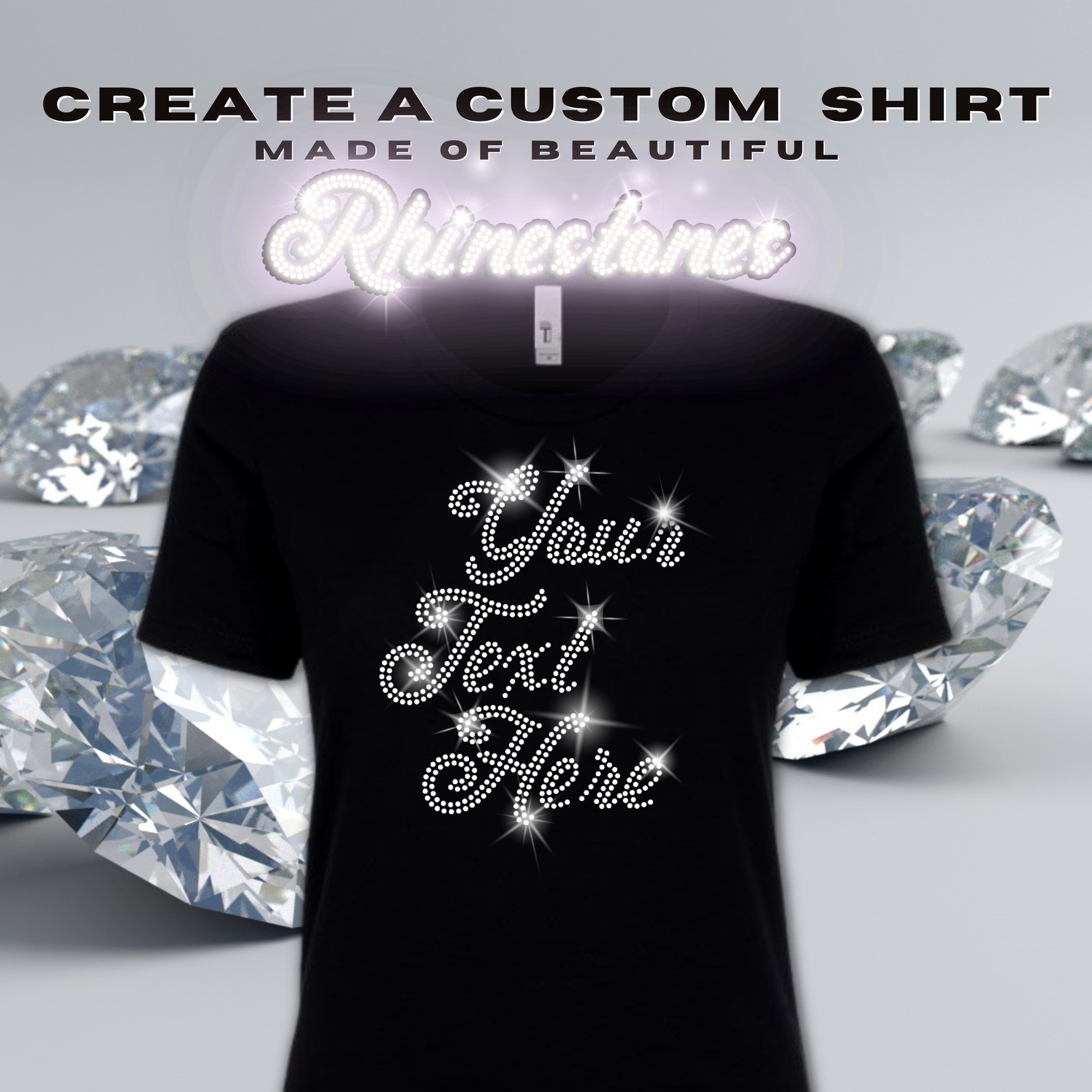 LET'S DO A QUICK RHINESTONE BLING SHIRT