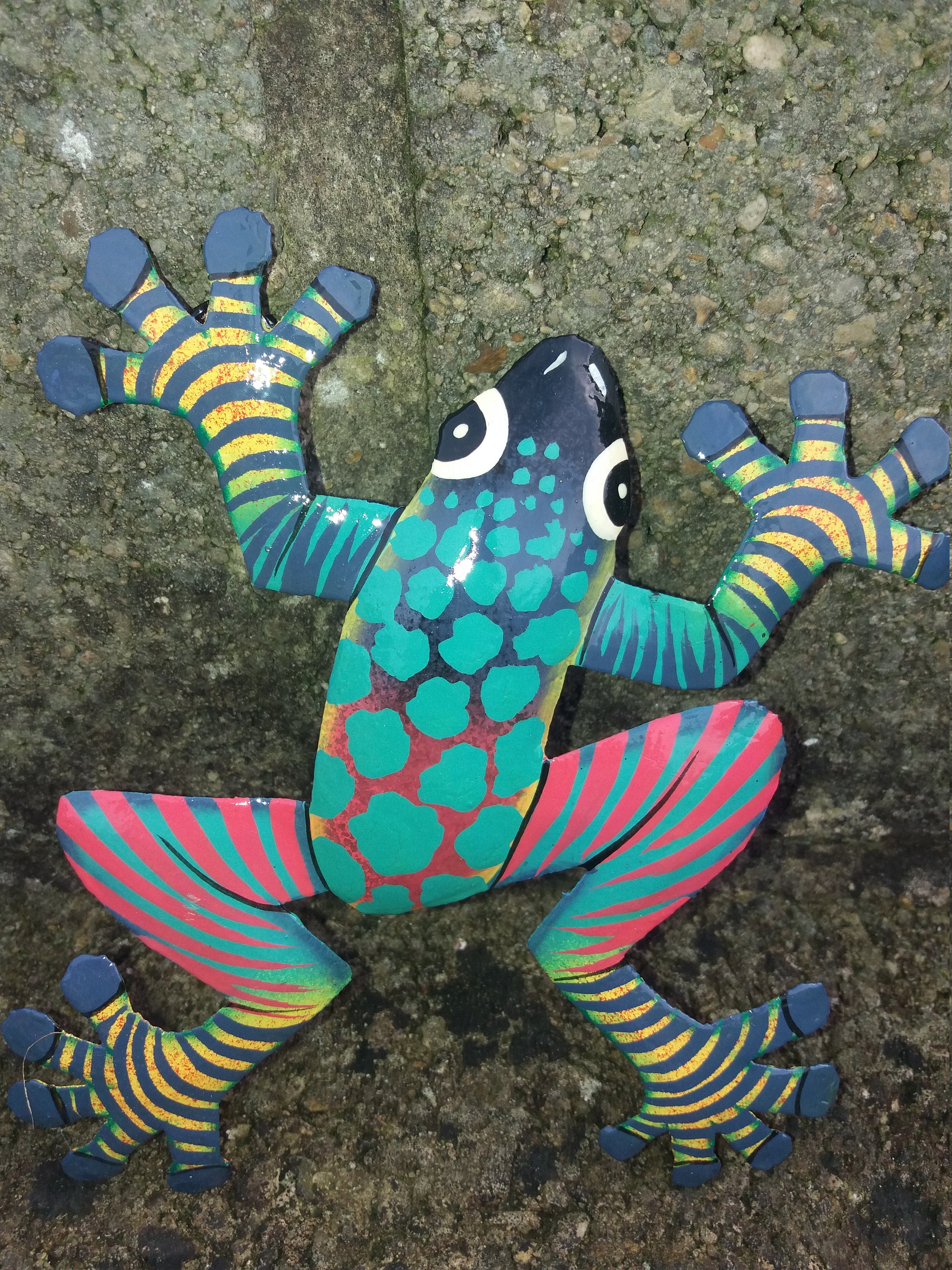 Handmade Frog Wall Art Suitable for Outdoors or Indoors Made Etsy