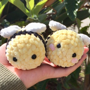 Small Crochet Baby Bee-size in description- handmade