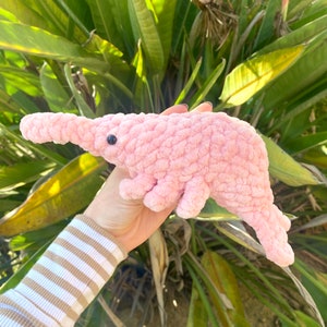 Crochet “Jumbo” Shrimp- size in description- handmade plushie- stuffed animal