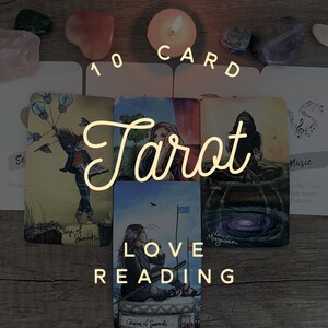 10 diepgaande tarotkaarten met liefdeslezing, binnen 36-48 uur geleverd