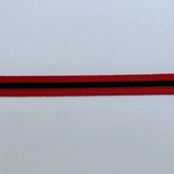 Baseball Pant and Jersey Uniform Braid - Piping - Trim - Red and Black