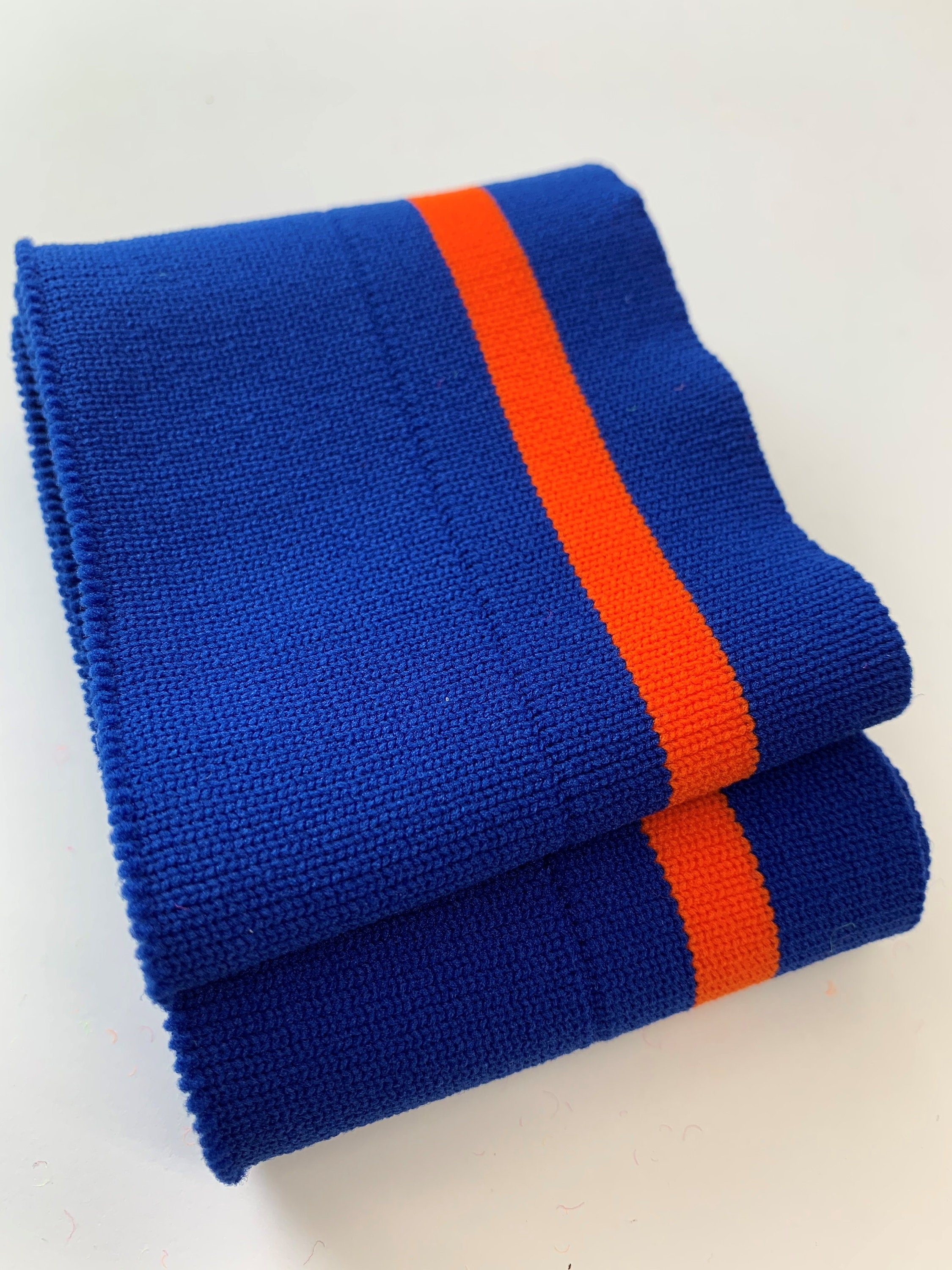 Basketball Jersey Rib Trim Royal/Orange Etsy