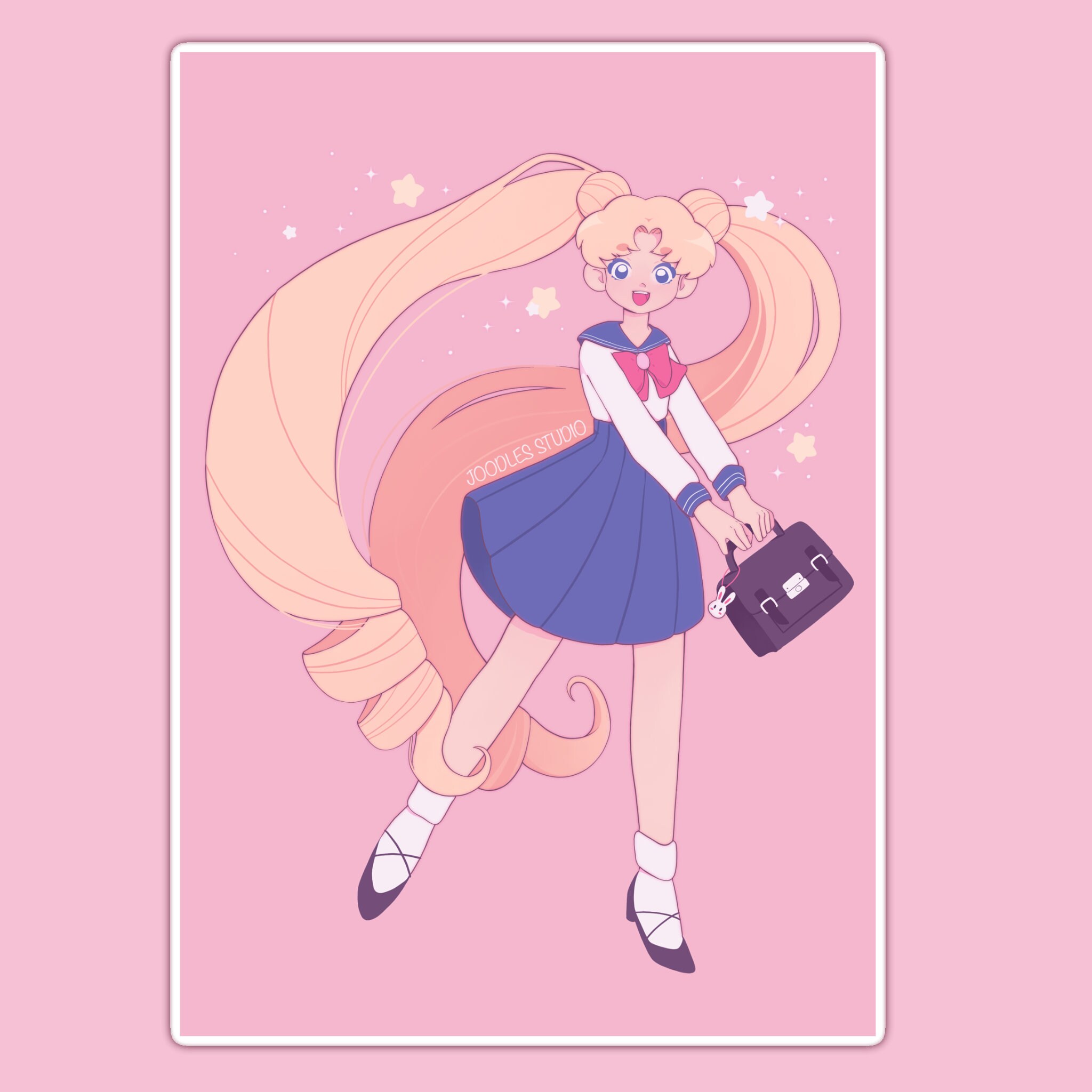 Usagi Tsukino Sailor Moon Aesthetic Pastel Anime Art Print - Etsy UK