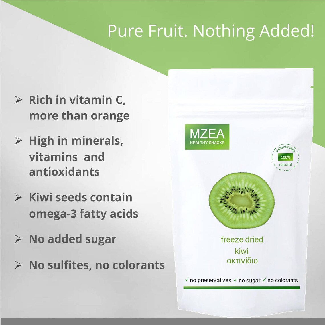 Freeze Dried Kiwi 100g 200g 300g 3.52oz 7.05oz Etsy