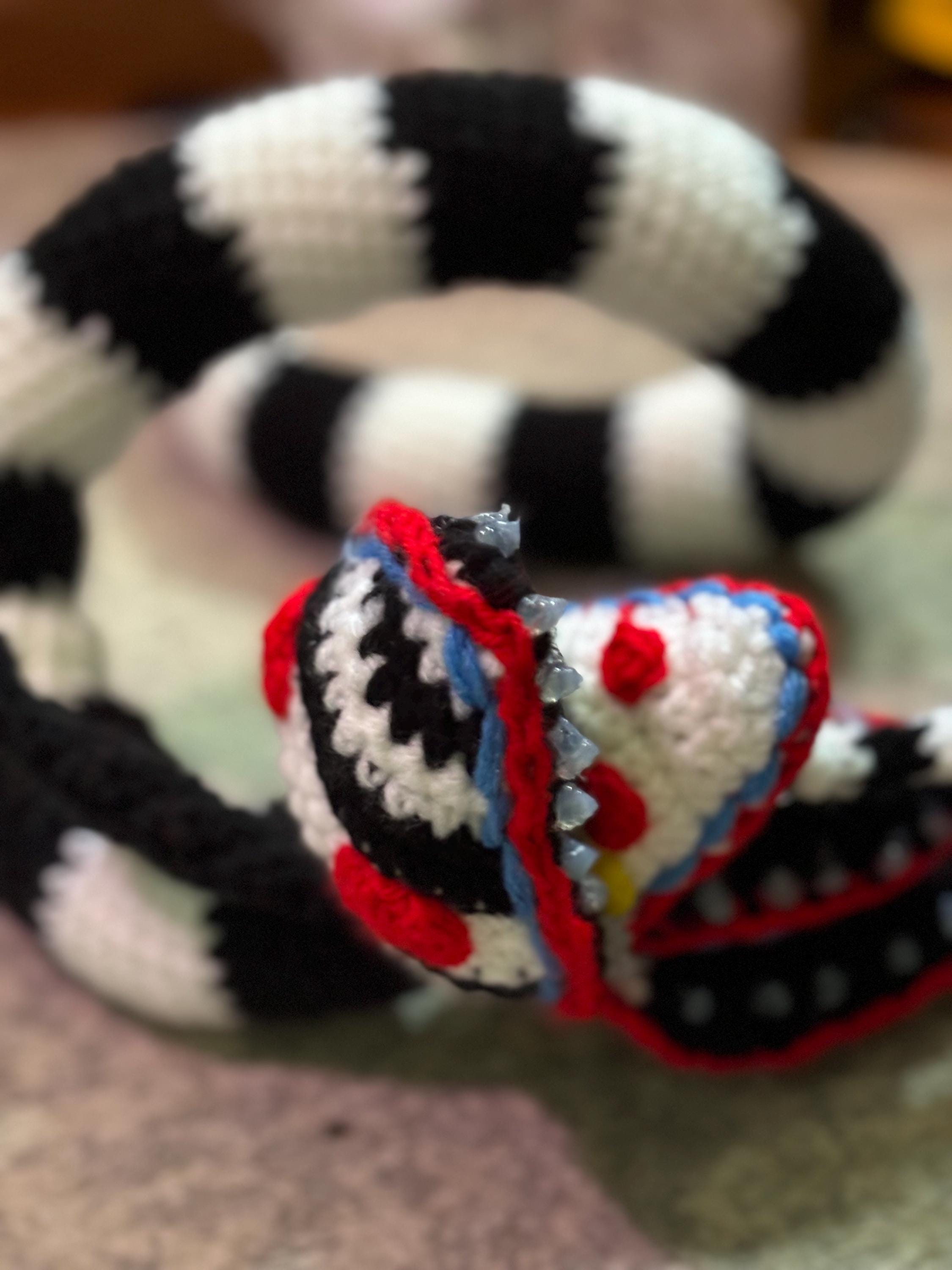 Sandworm 38 Inches Long Amigurumi Doll Crochet Handmade Beetlejuice ...