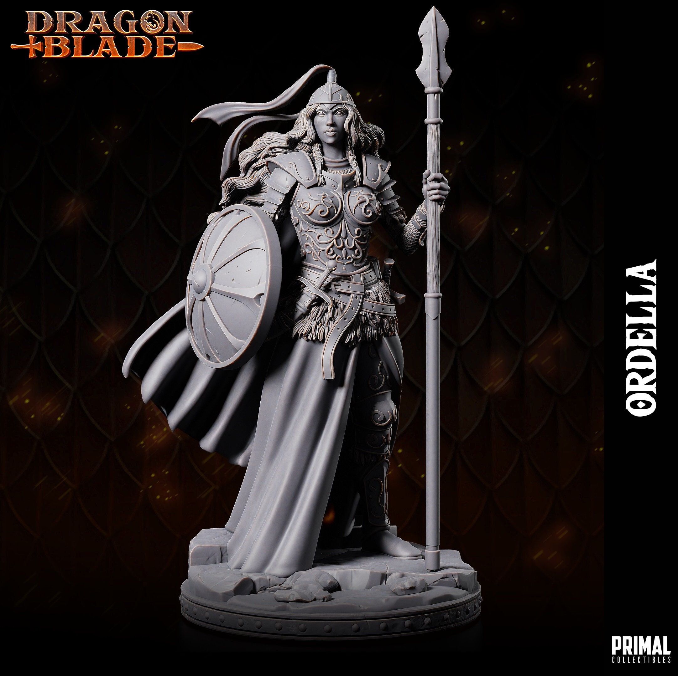 Ghost (Female)-Dragonblade-3D Printed Resin RPG/DnD/Dragonlance Miniature