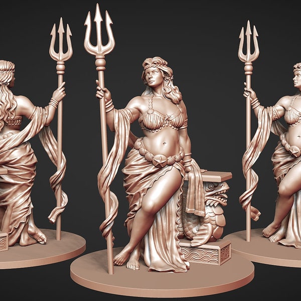 Dione, 75mm figurine, ancient greek, 3d printed miniature from Claydemon miniatures