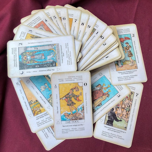 Antique Tarot Cards Etsy