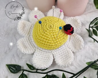 Fleur coussin à épingle pour couturière