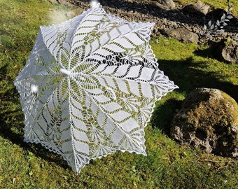 Vintage lace parasol - lace parasol