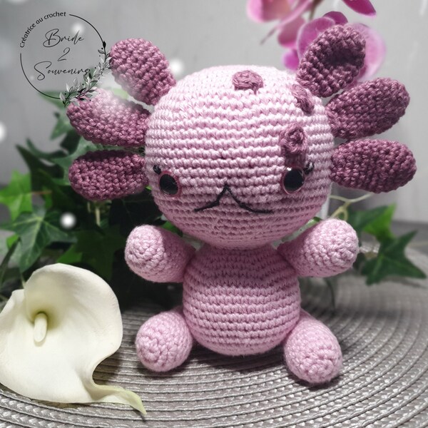 Axolotl - Crocheté à la main -Axolotl Amigurumi -