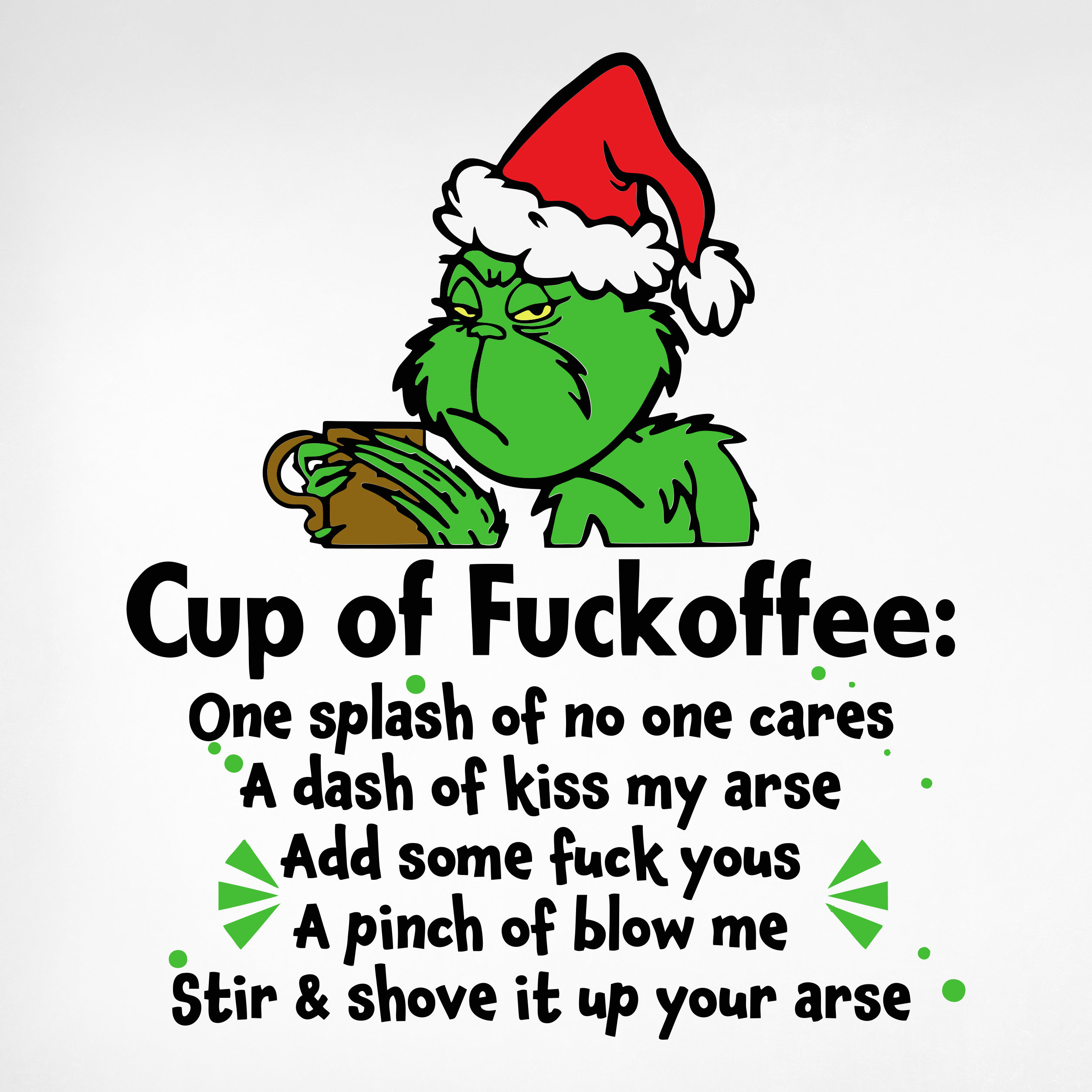 Grinch And Gifts UV DTF Wraps 16 oz Size – littlelattes