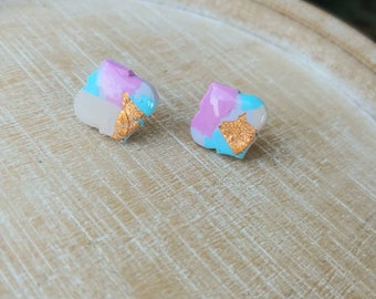 Polymer Clay Stud Earrings Birthday Collection