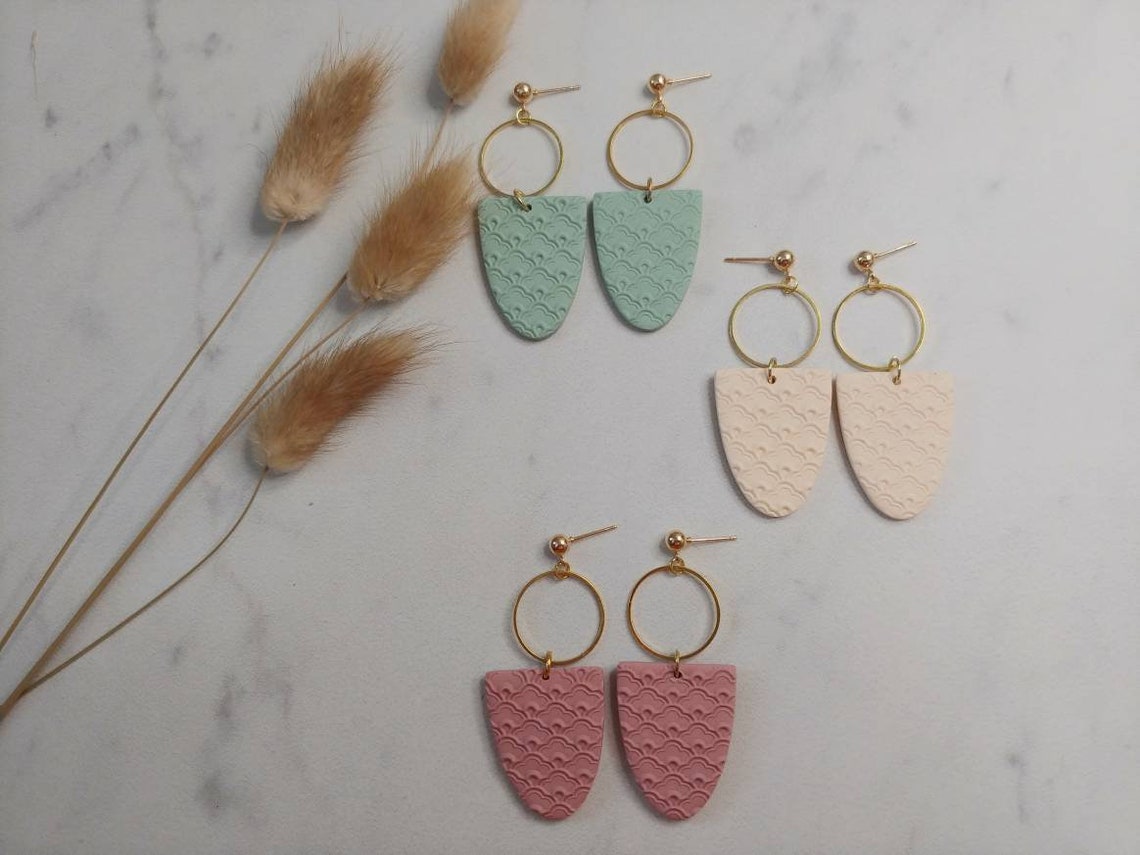 Polymer Clay Earrings. Spring Debut Collection. Etsy UK