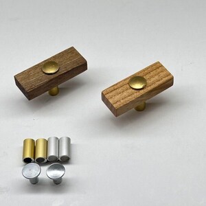 Bouton de tiroir moderne en bois