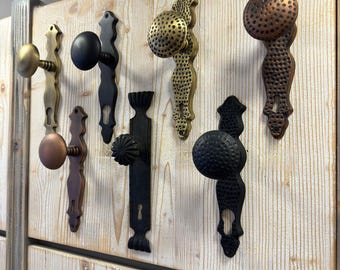 Antique Style Door Handle Sets Genuine Solid Brass