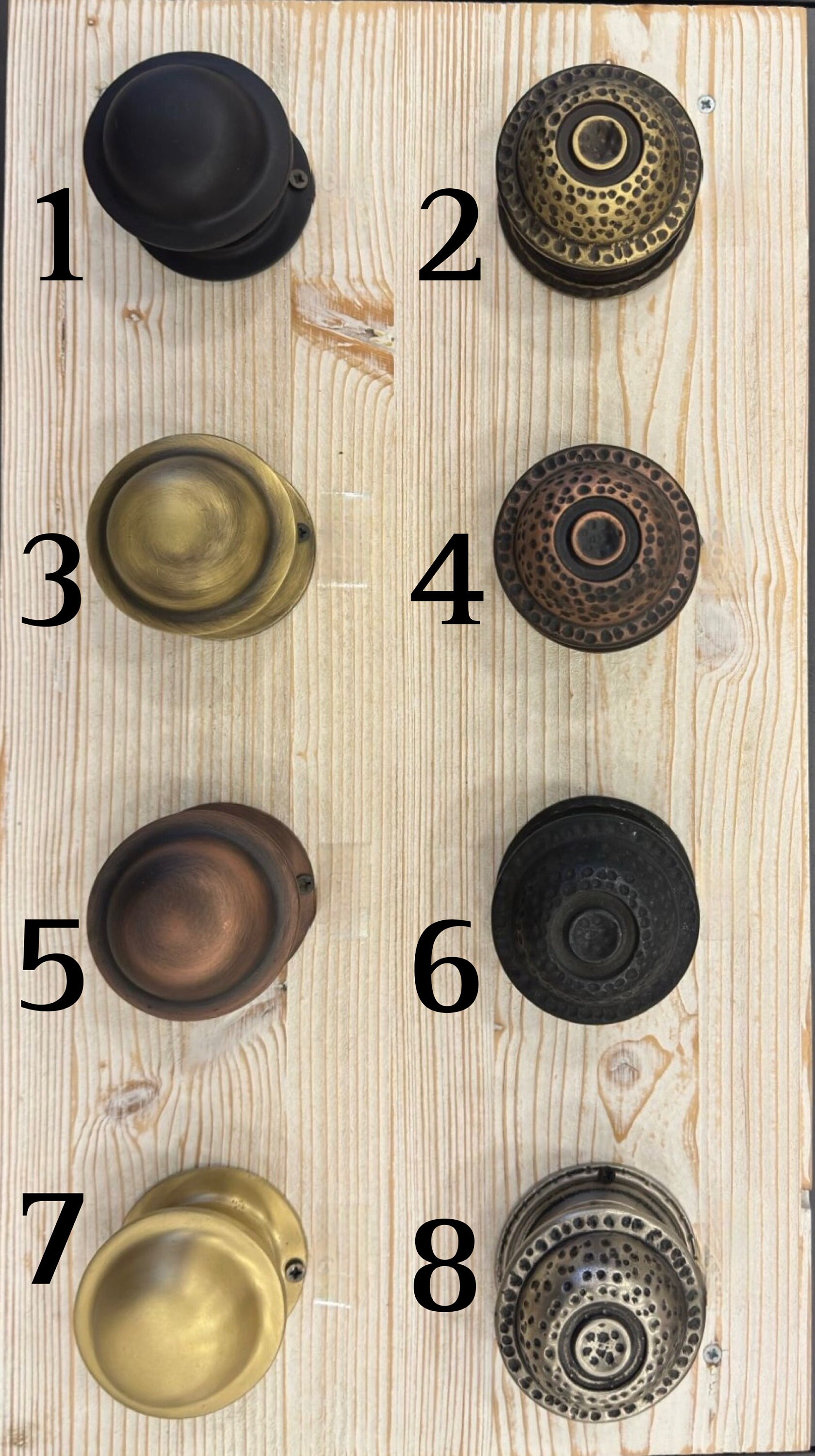 Antique Modern Style Door Knobs Genuine Solid Brass Furniture 32 ...
