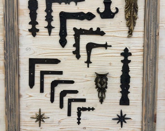 Bisagras de latón macizo para puerta principal de armario, mueble