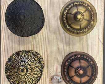 Antique Modern Style Door knobs Genuine Solid Brass Furniture 32 designs 9 colors