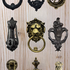 Modern Solid Brass Metal Authentic Medieval Door Knocker