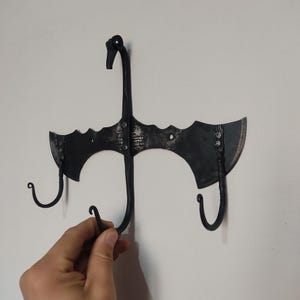 Elegant Design blacksmith ironwork Bat style Rustic Wall Hanger