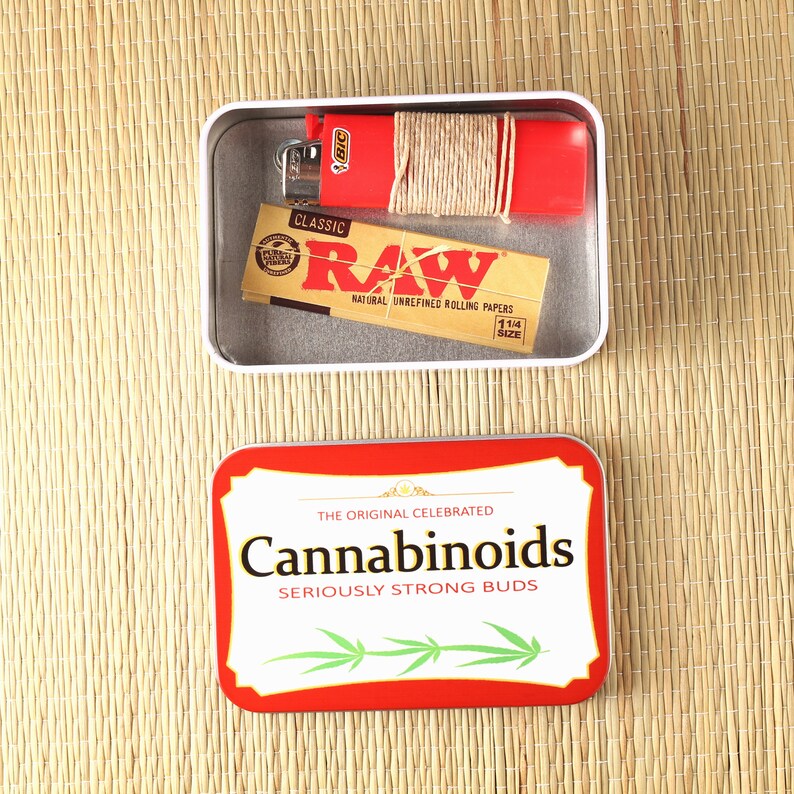 Altoid Tin Smoke Kit to Stash Marijuana Joints and THC Etsy