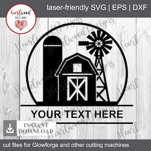 Farm Circle Frame svg, Farm Frame SVG, Farm Life svg, Farm Backdrop svg, Farm Scene svg, Barn svg, Windmill svg