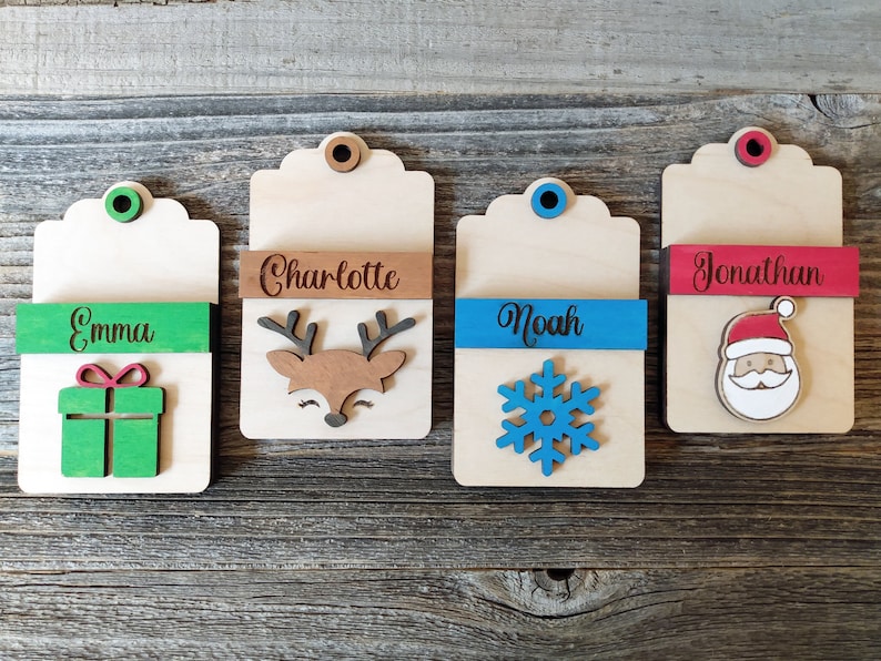 Set of 4 Gift Card Holders SVG Svg Laser Cut File Etsy